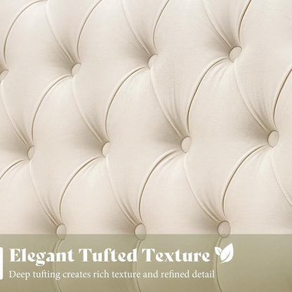 Scallop Wingback Headboard Only Amerlife Cream