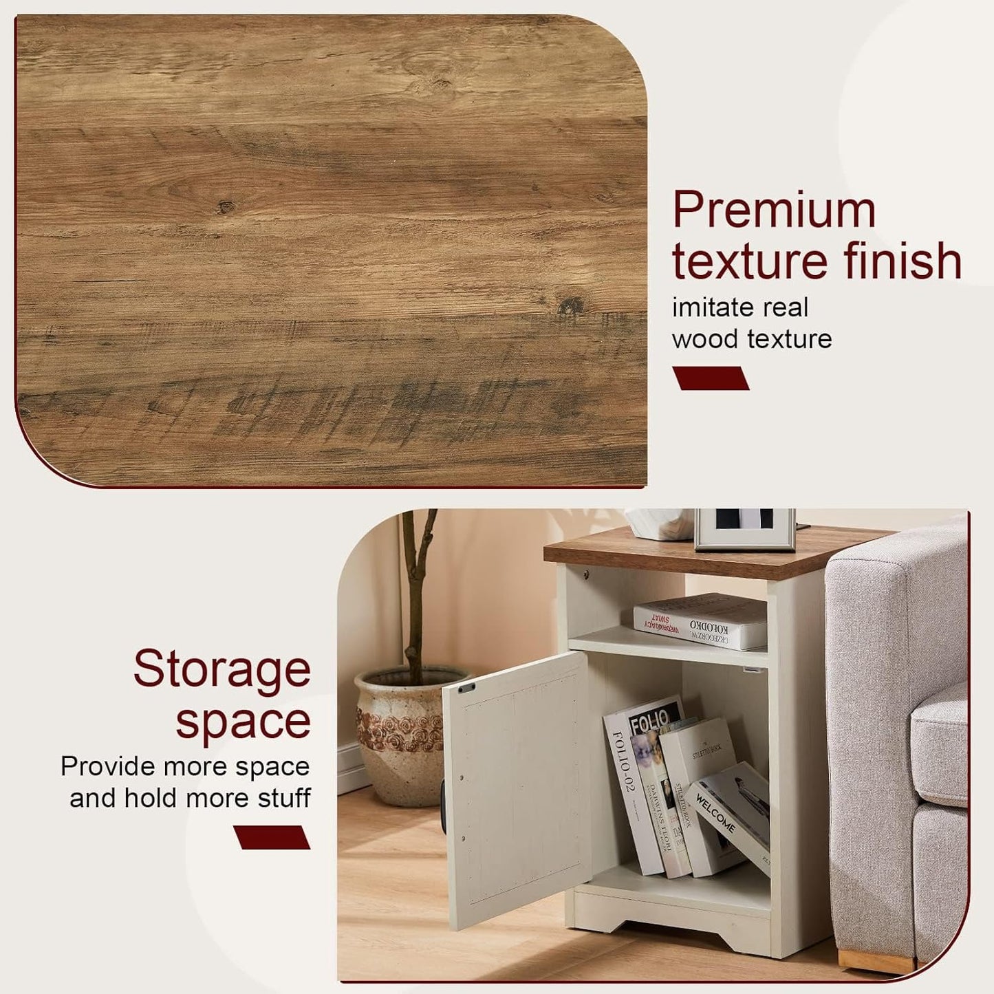 Sawyer Farmhouse Living Room TV Stand Table Set