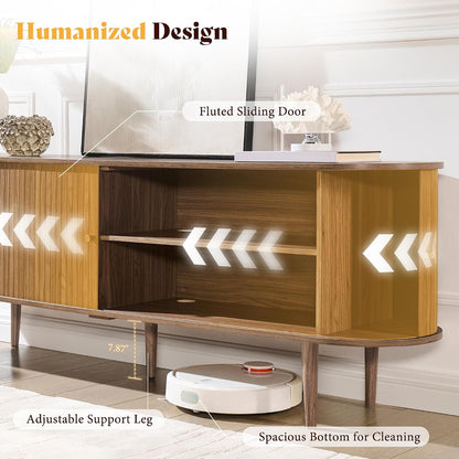 Briar 70" Mid Century TV Stand - Walnut