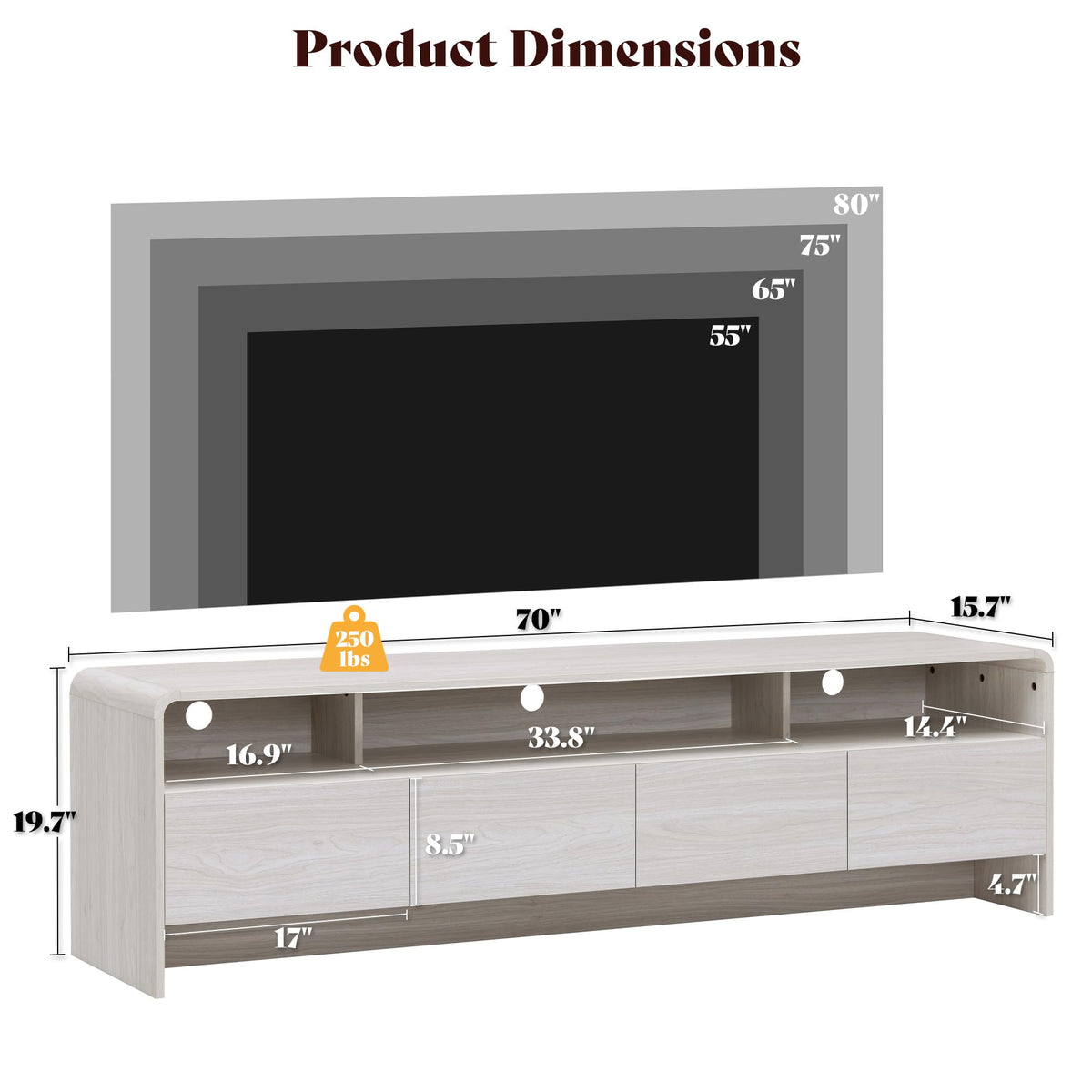 Flat Contemporary Living Room Furniture Set Amerlife White