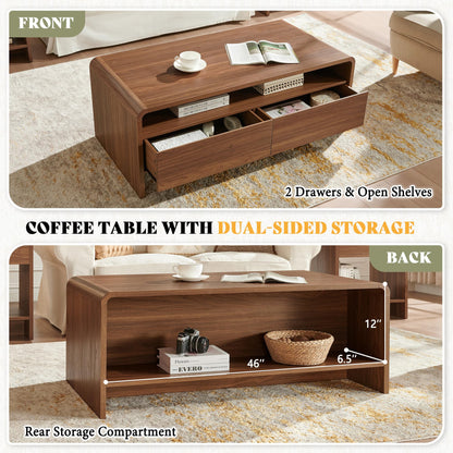 Flat Contemporary Living Room Furniture Set Amerlife Brown