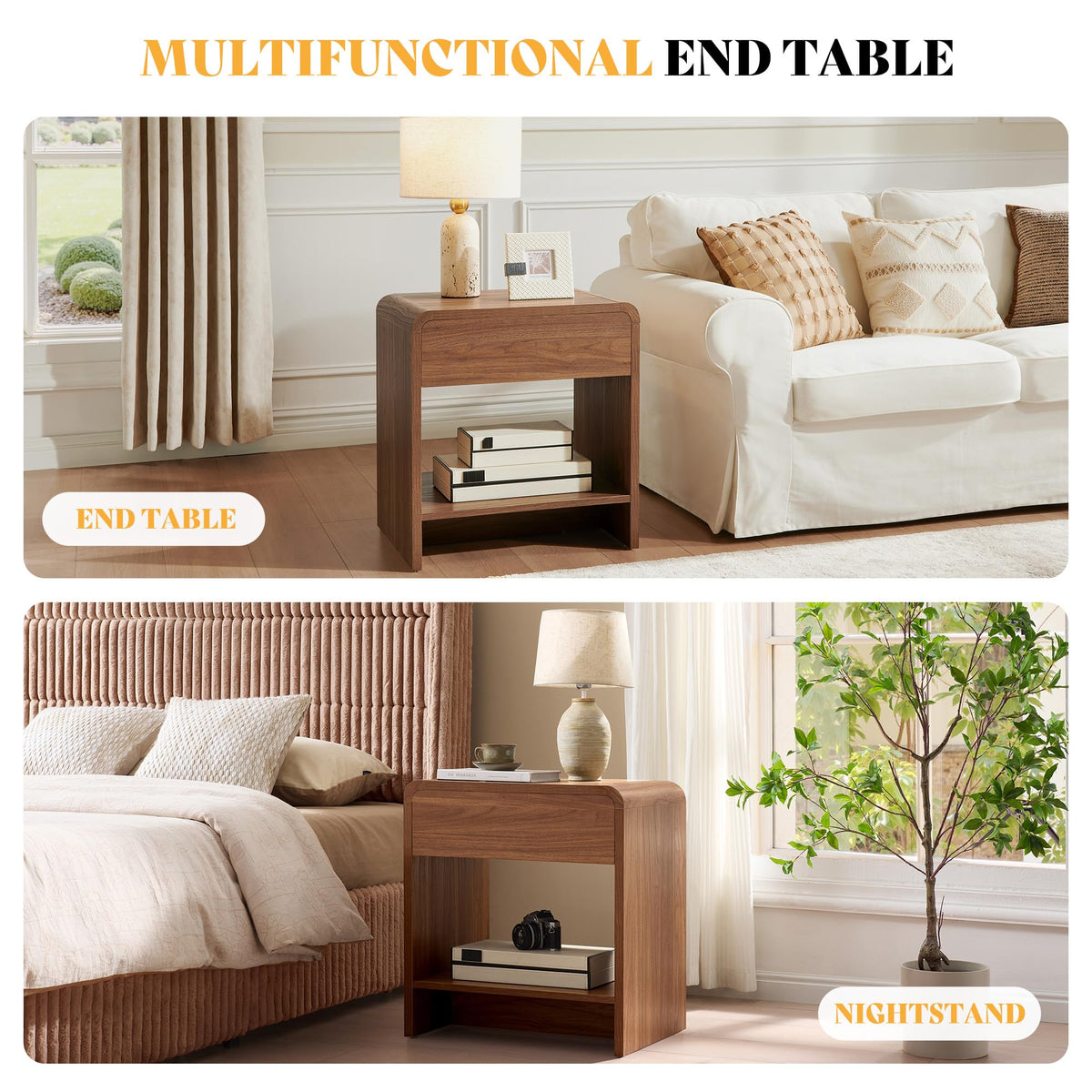 Flat Contemporary Living Room Furniture Set Amerlife Brown