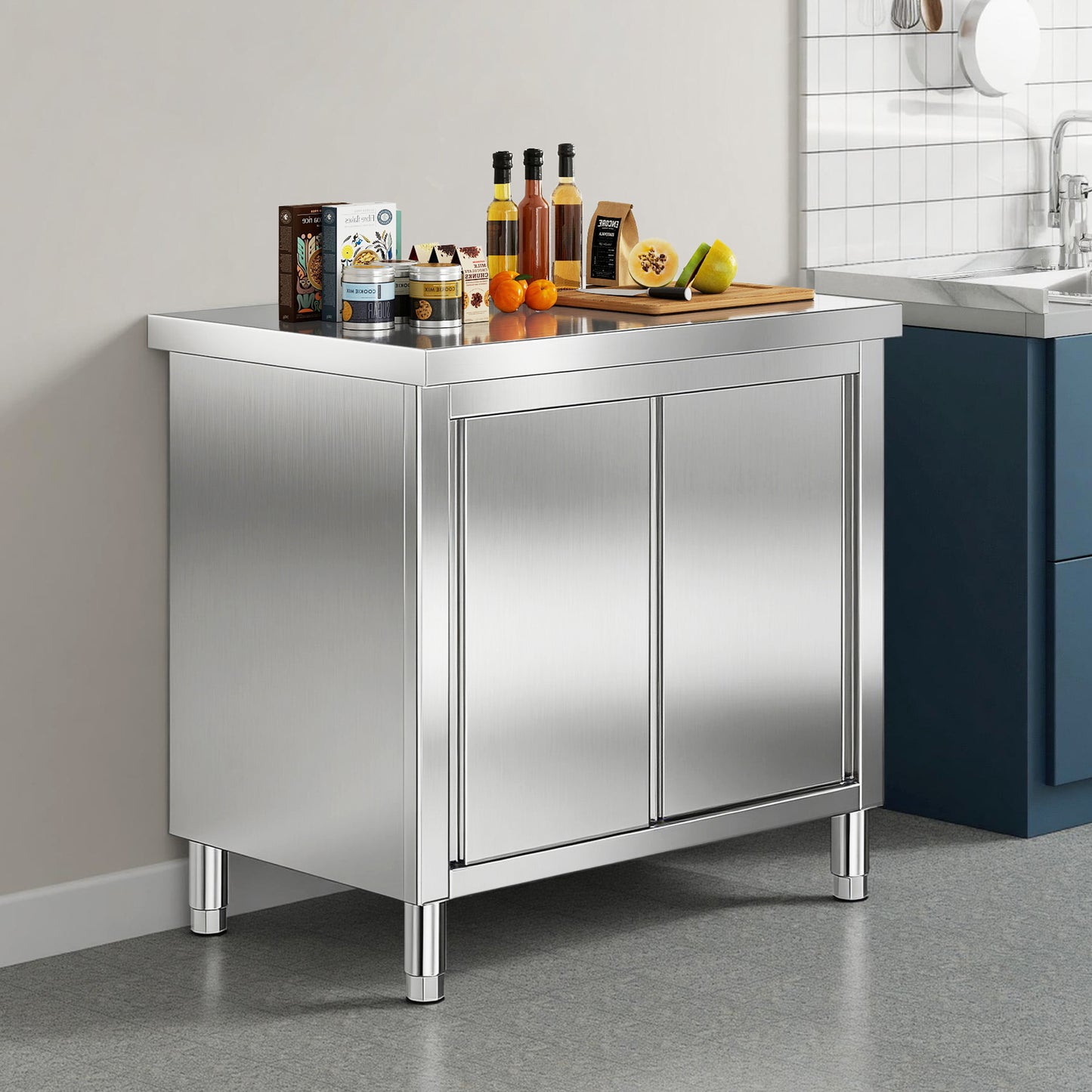 Stainless Steel Work Cabinet Amerlife 36" x 24" x 33.5"