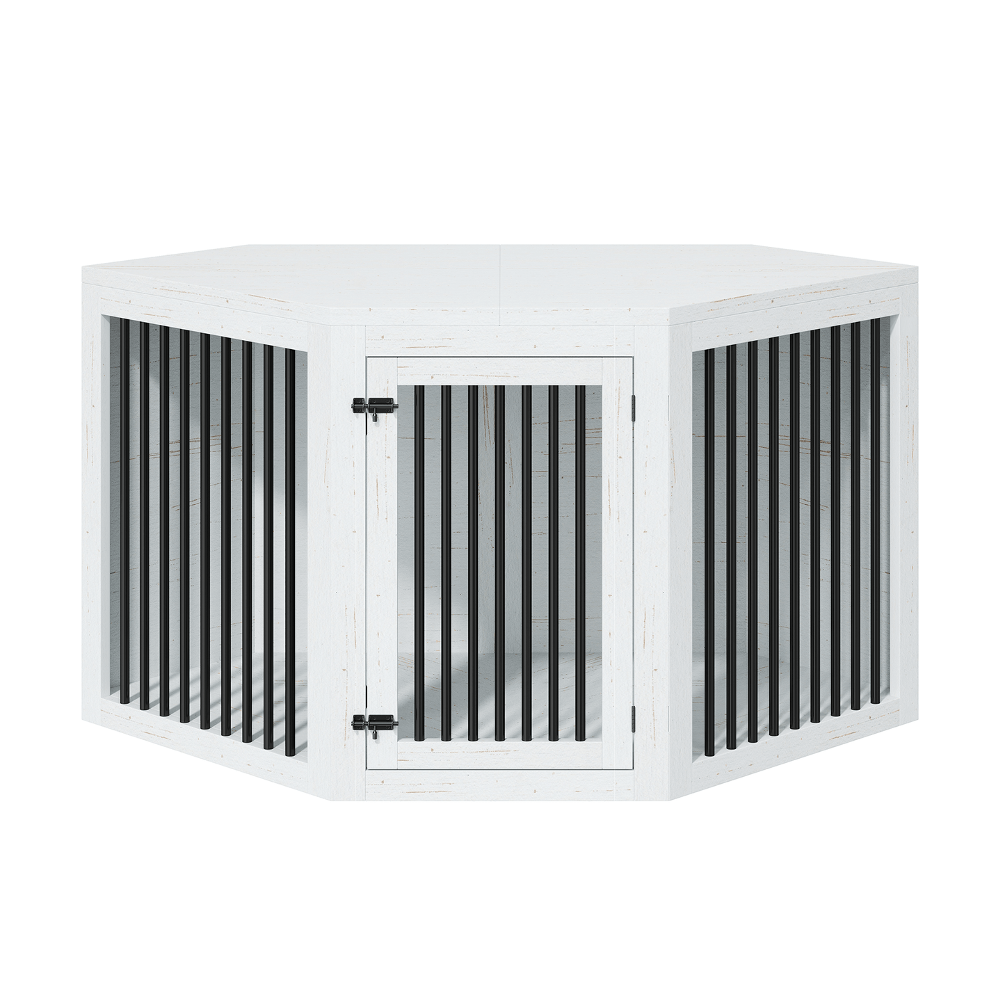 Quadro 3-in-1 Corner Dog Crate Amerlife Corner (53") / White