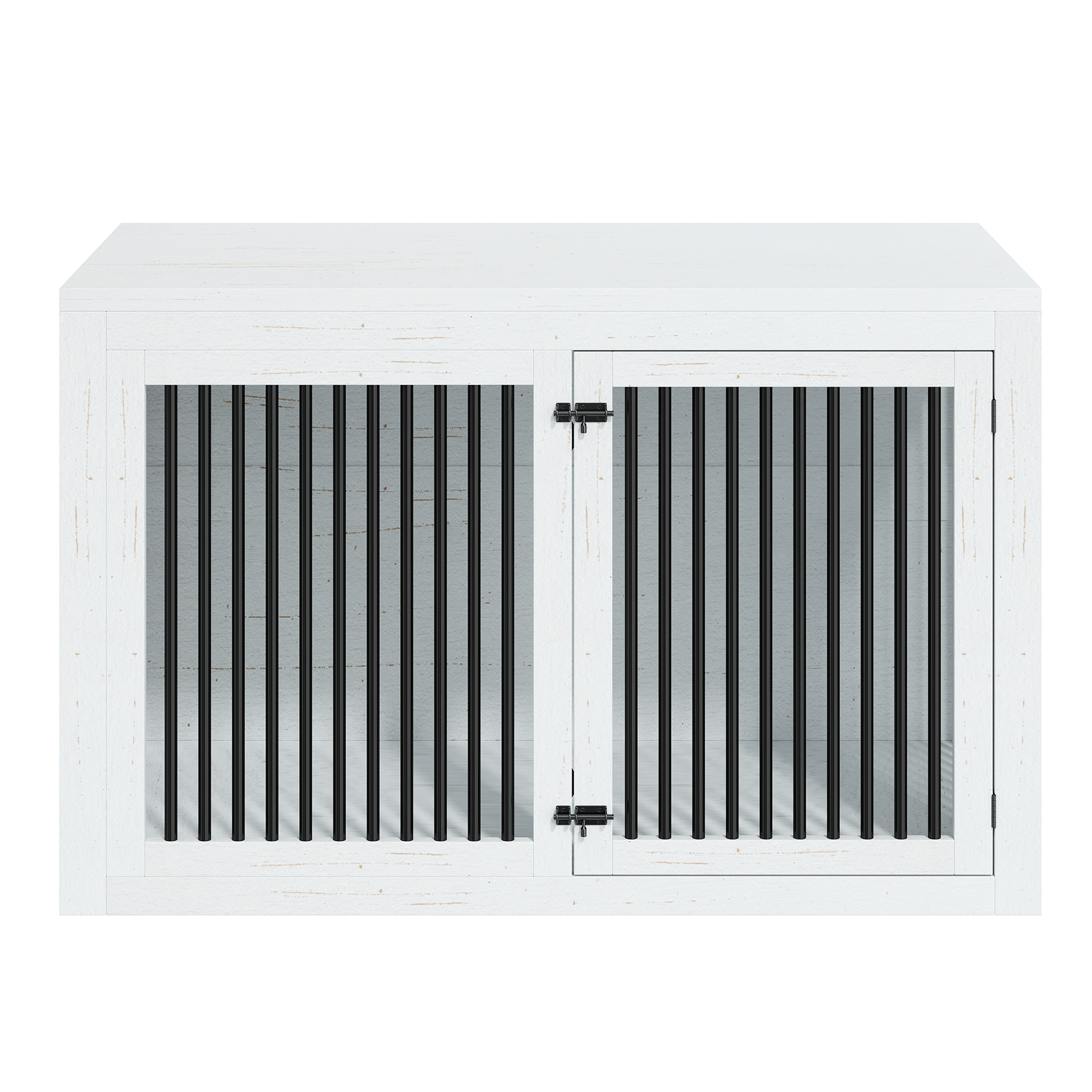 Quadro 3-in-1 Corner Dog Crate Amerlife Right (41") / White