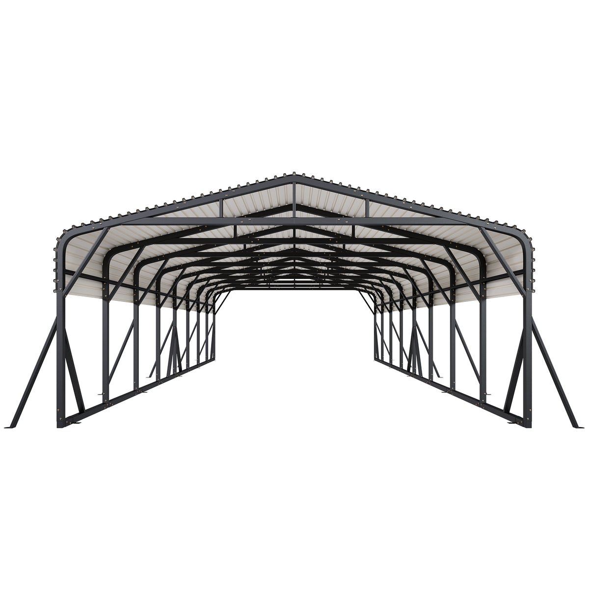 Extra Large Heavy Duty Metal Carport Amerlife 20x40 FT 