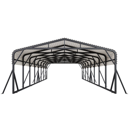 Extra Large Heavy Duty Metal Carport Amerlife 20x40 FT 