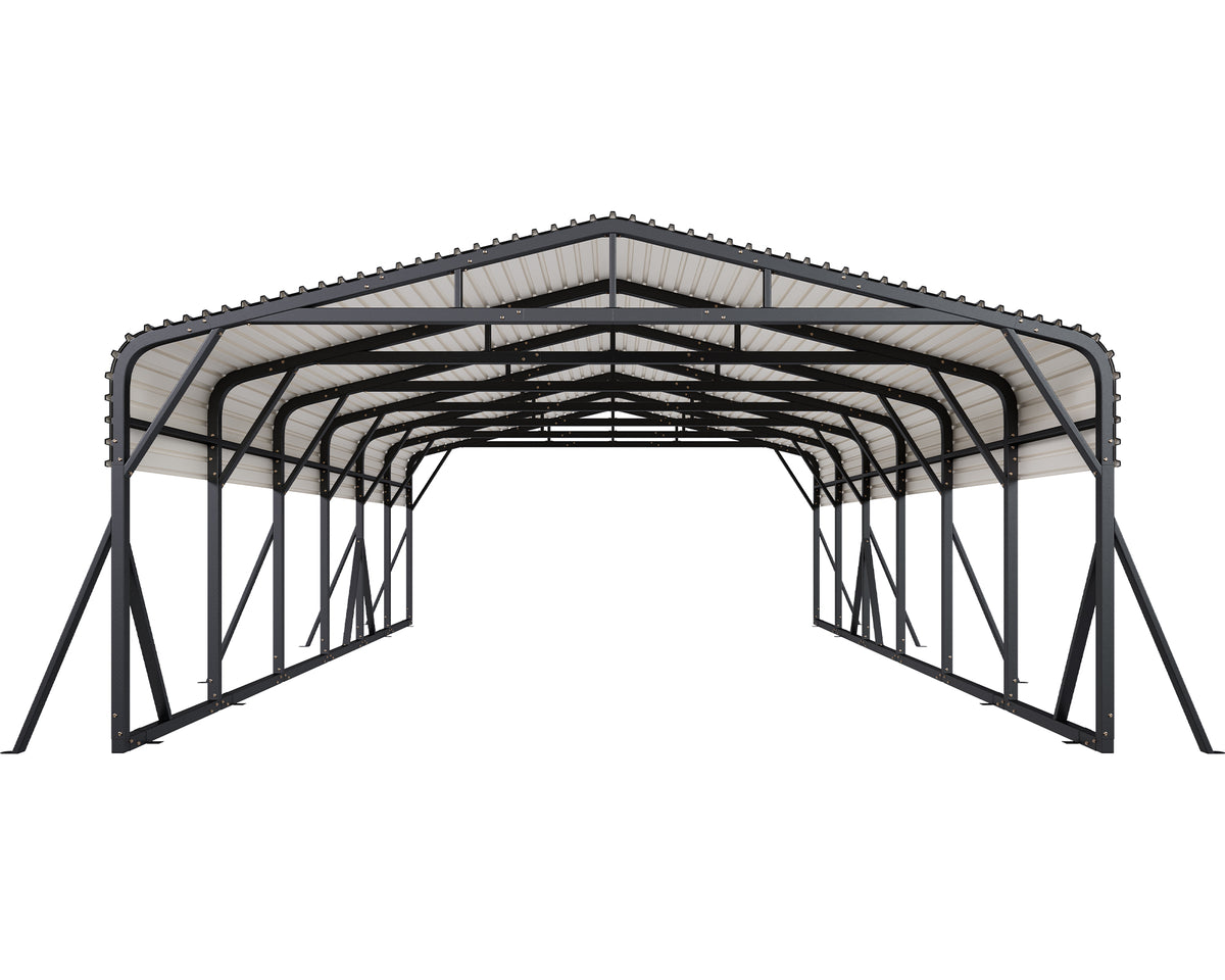 Extra Large Heavy Duty Metal Carport Amerlife 20x30 FT 
