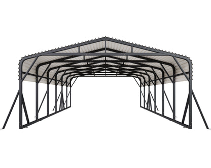 Extra Large Heavy Duty Metal Carport Amerlife 20x30 FT 