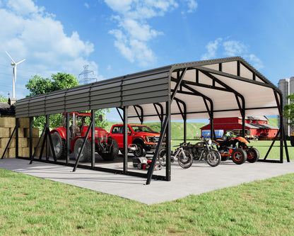 Extra Large Heavy Duty Metal Carport Amerlife 20x30 FT