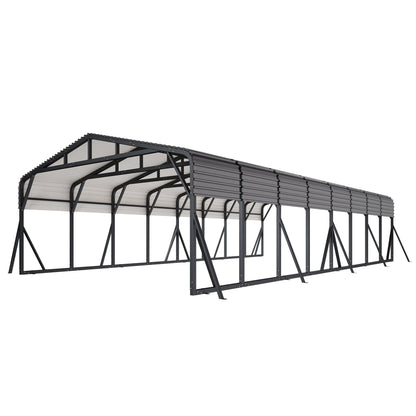 Extra Large Heavy Duty Metal Carport Amerlife 20x40 FT 