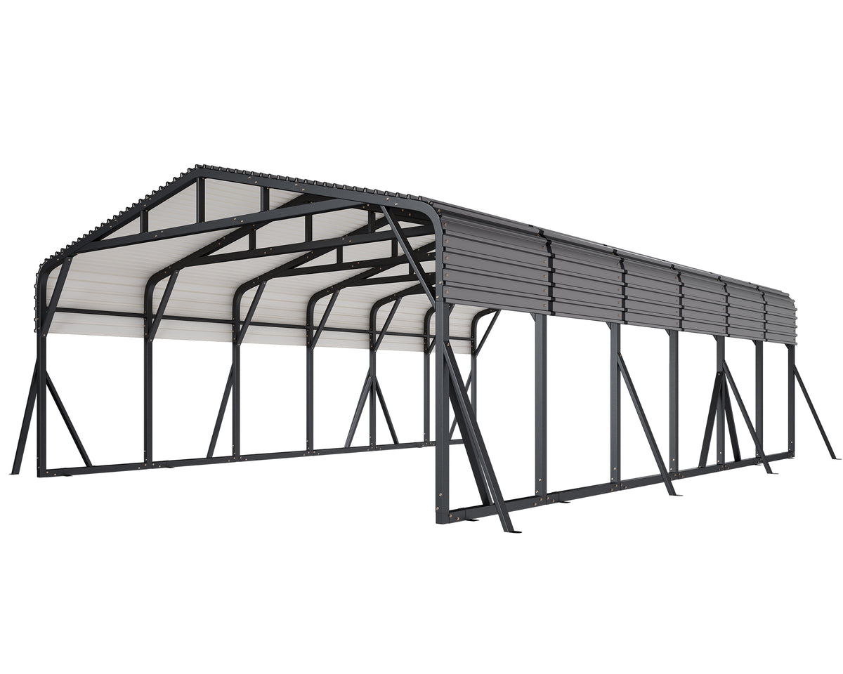 Extra Large Heavy Duty Metal Carport Amerlife 20x30 FT 