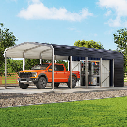 12x24 Carport Storage Shed Combo Amerlife