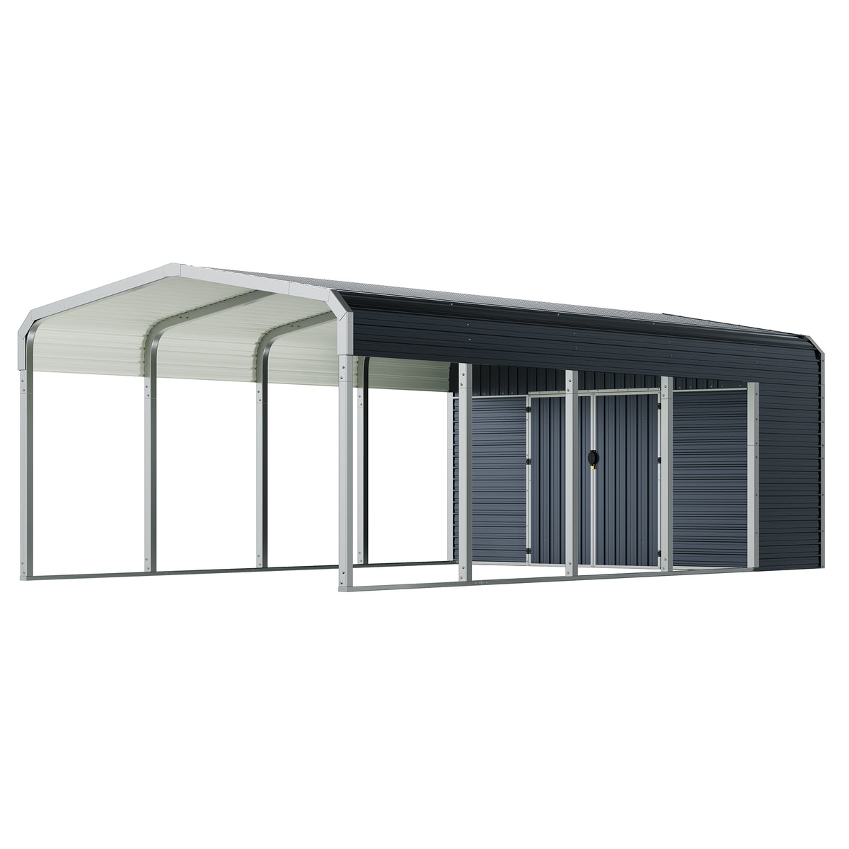 12x24 Carport Storage Shed Combo Amerlife