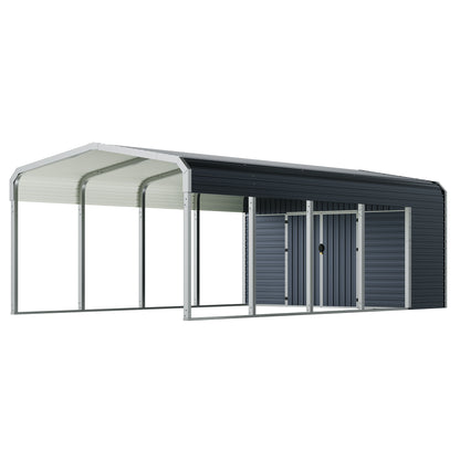 12x24 Carport Storage Shed Combo Amerlife