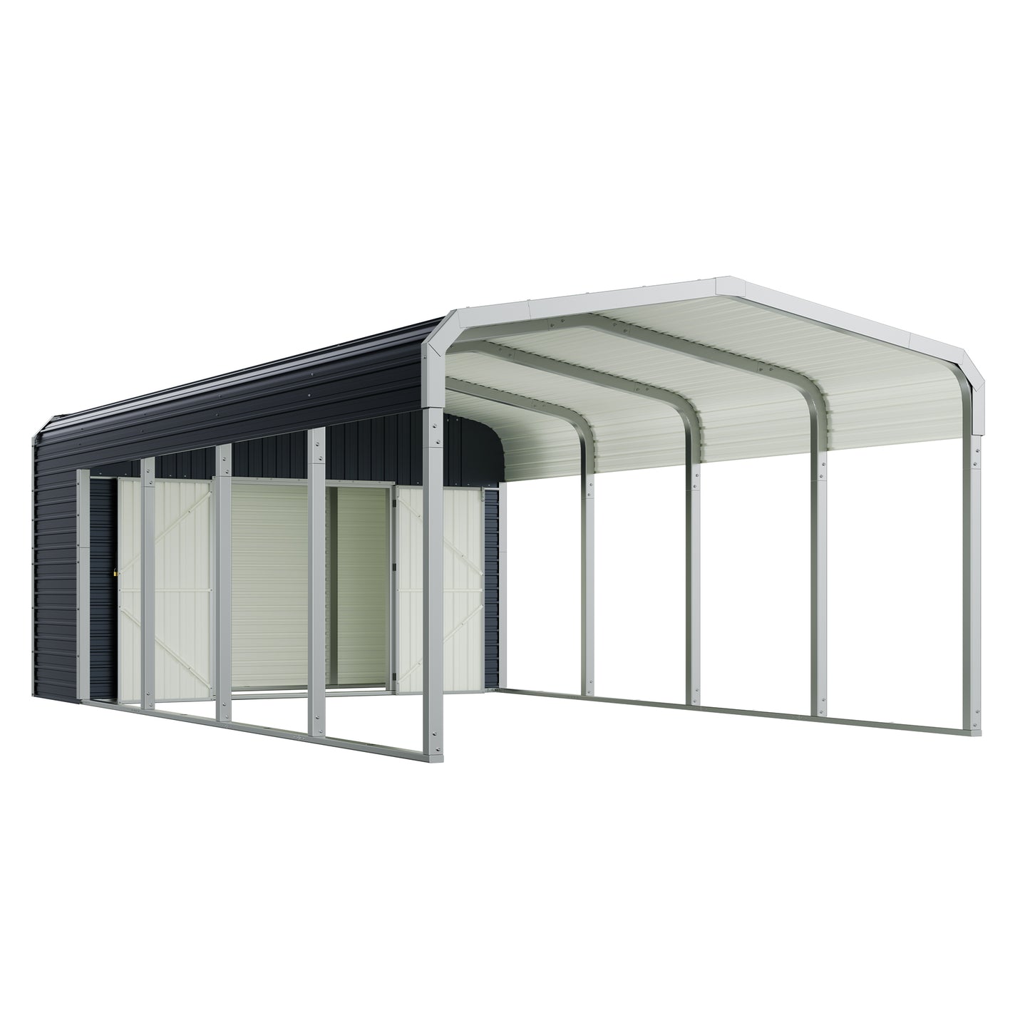 12x24 Carport Storage Shed Combo Amerlife