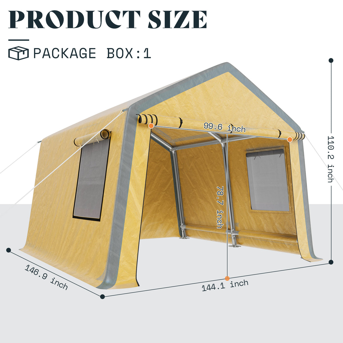 Ventra Portable Carport Shed