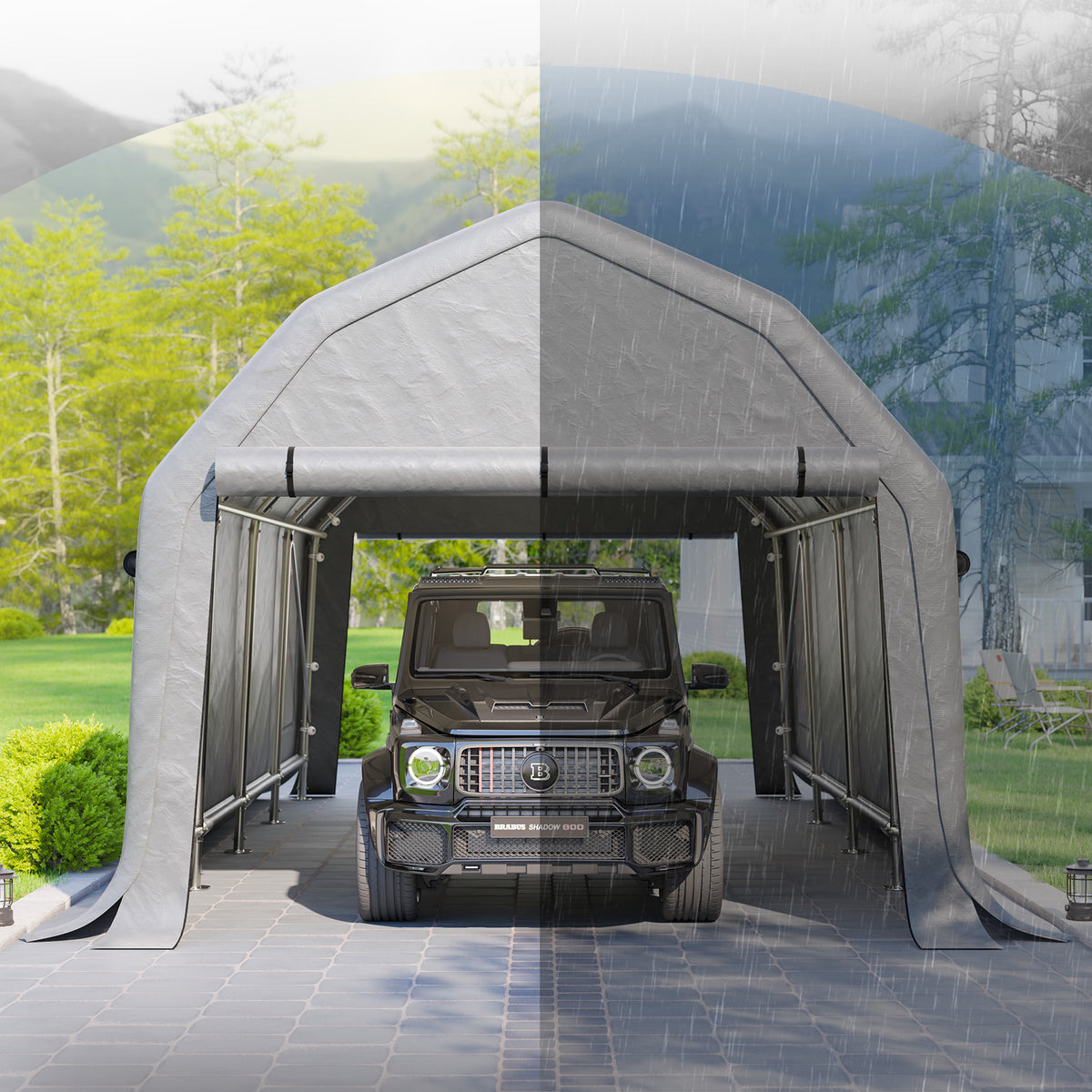 Solcor Portable Carport Shed