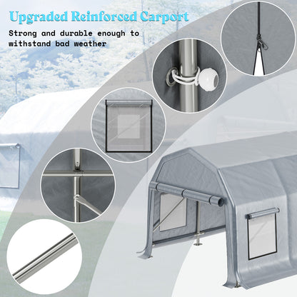 Solcor Portable Carport Shed