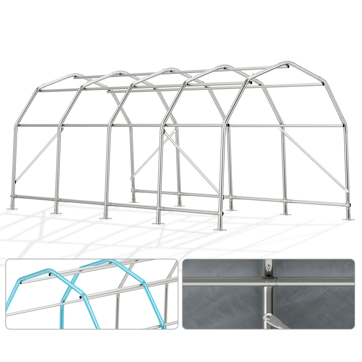 Solcor Portable Carport Shed