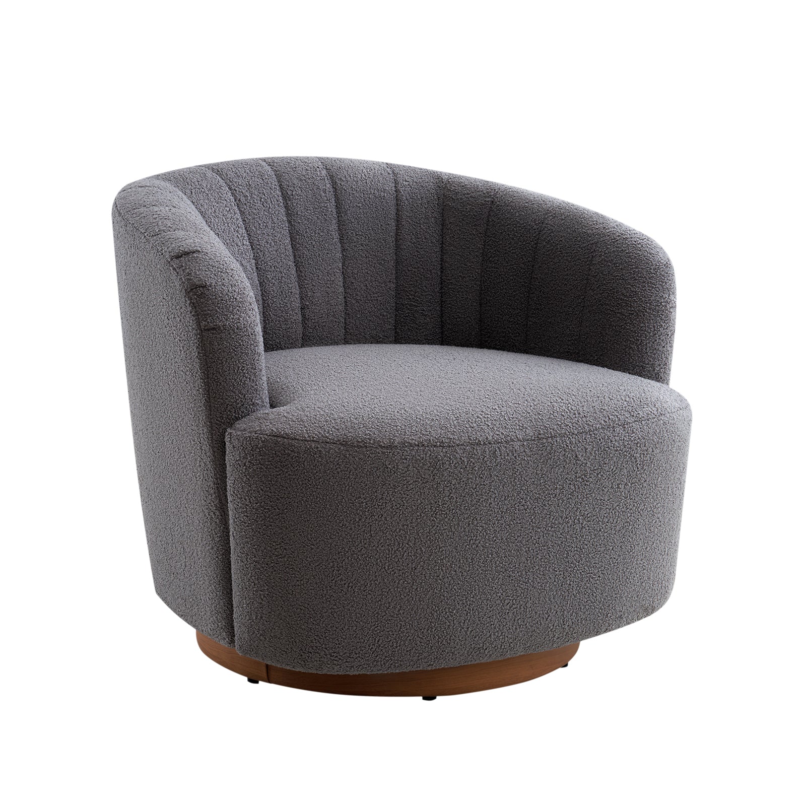 Isla 360° Swivel Barrel Chair - Grey