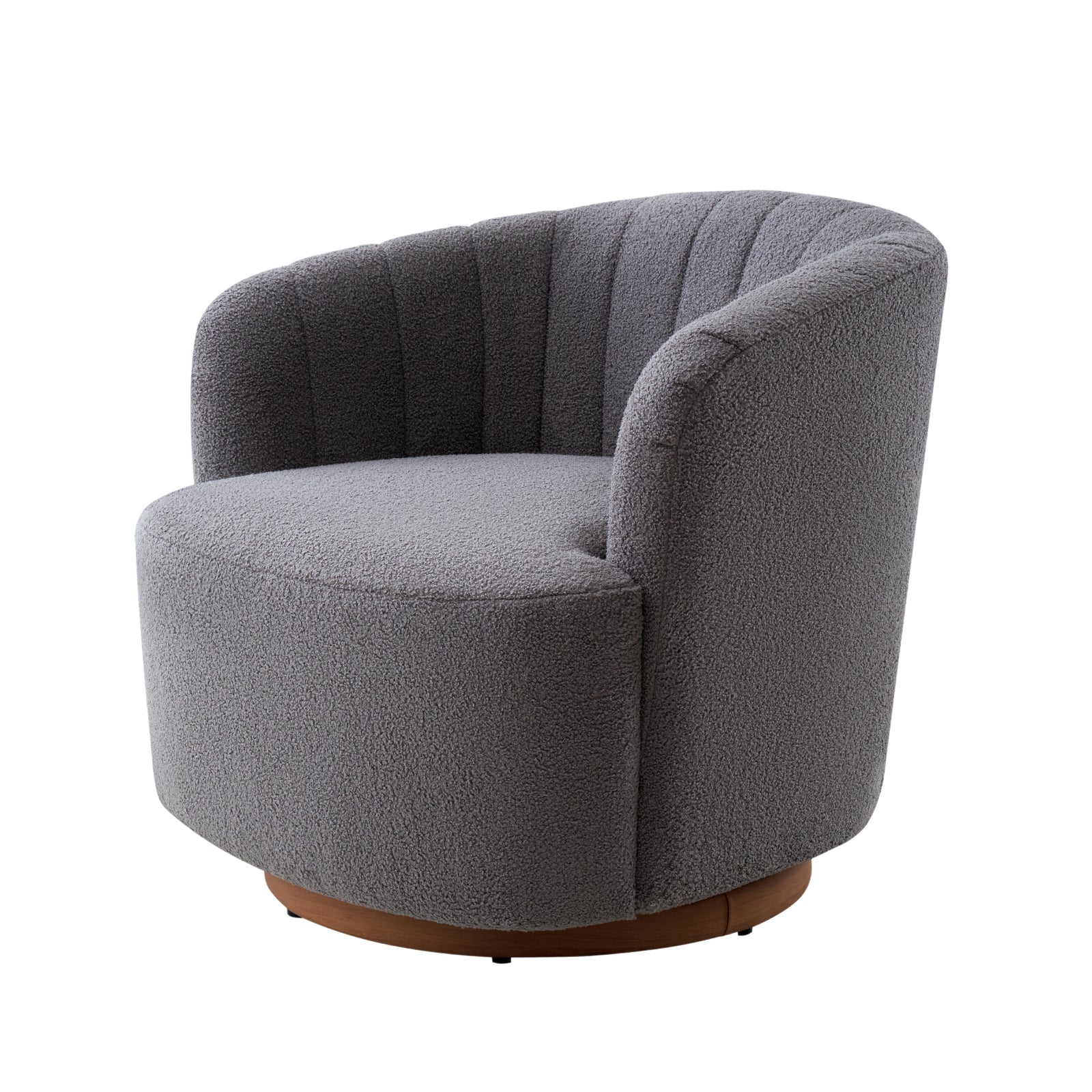 Isla 360° Swivel Barrel Chair - Grey