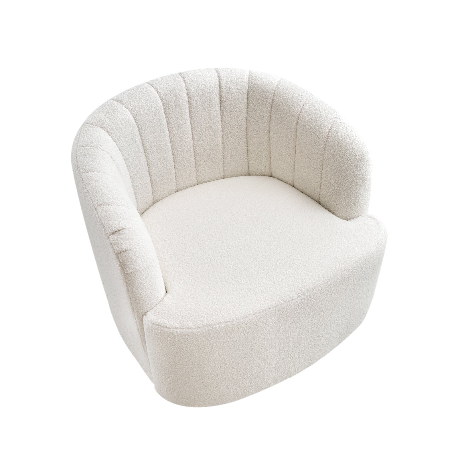 Isla 360° Swivel Barrel Chair - White