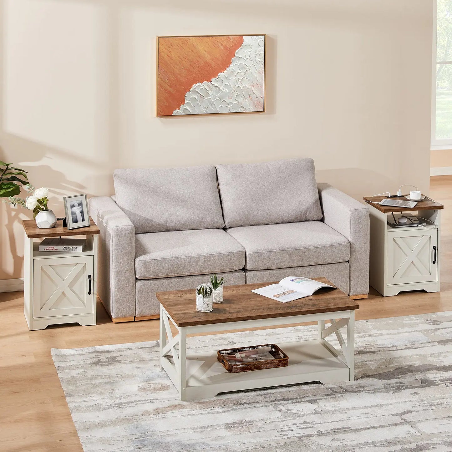 Distressed white