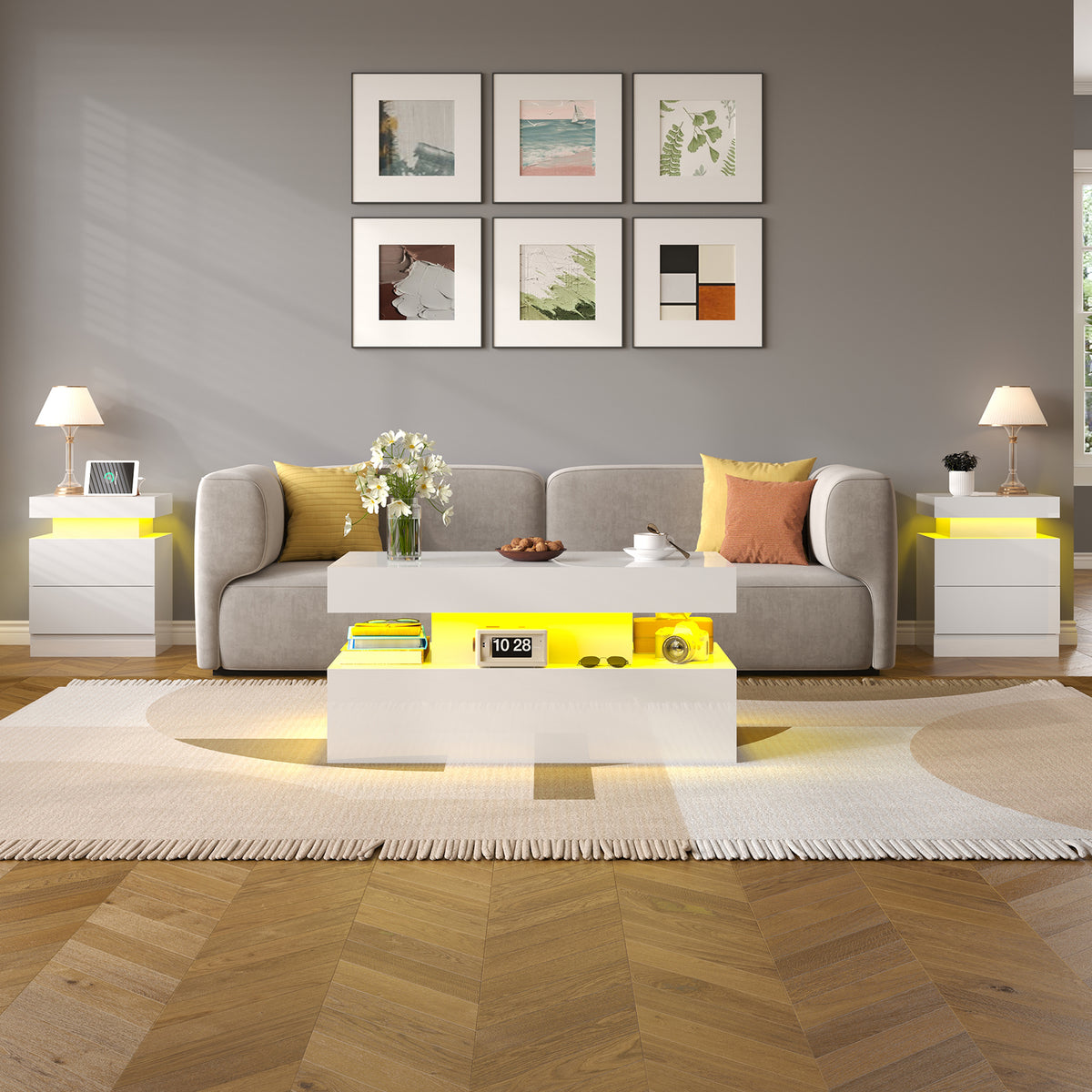 Dimmesdale Coffee Table - White