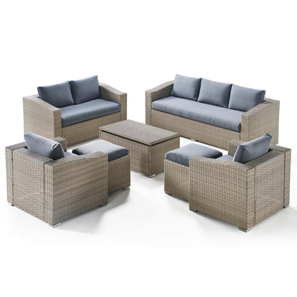Corvara 7-Piece Patio Sectional Set