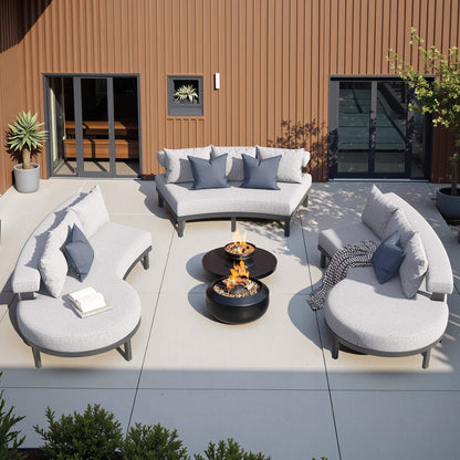 Roper Aluminum Patio Sectional Set - Amerlife