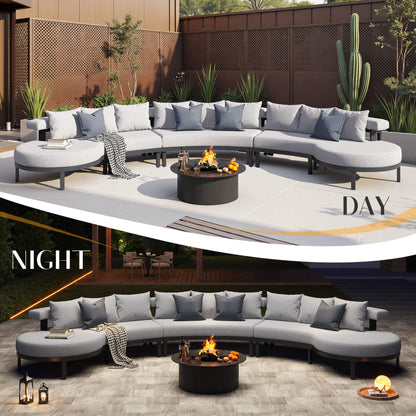 Roper Aluminum Patio Sectional Set - Amerlife