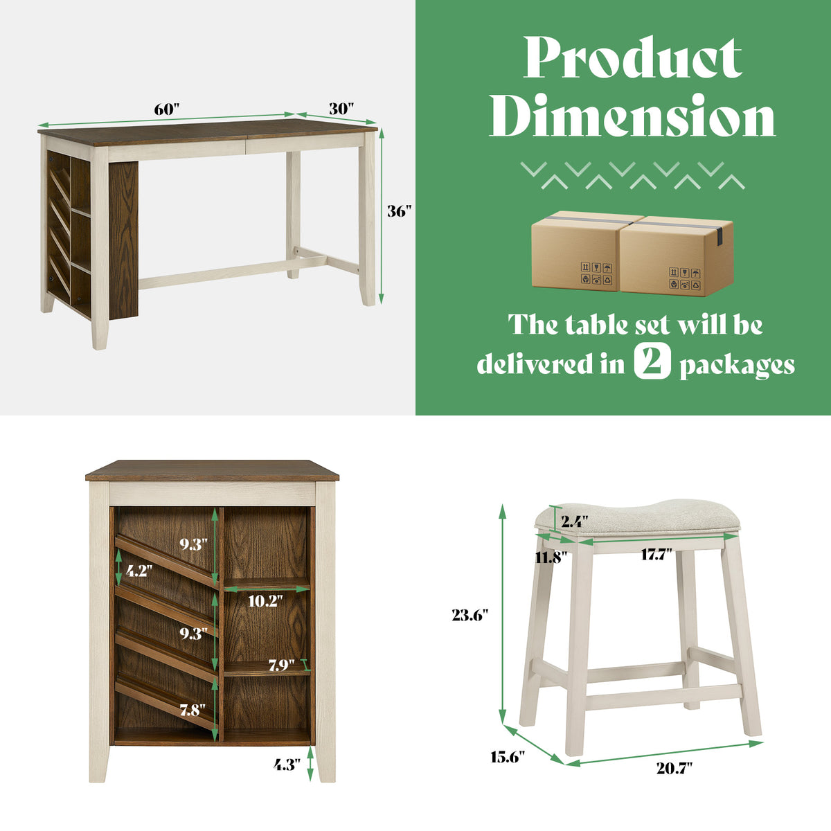Harper 5-Piece Dining Table Set