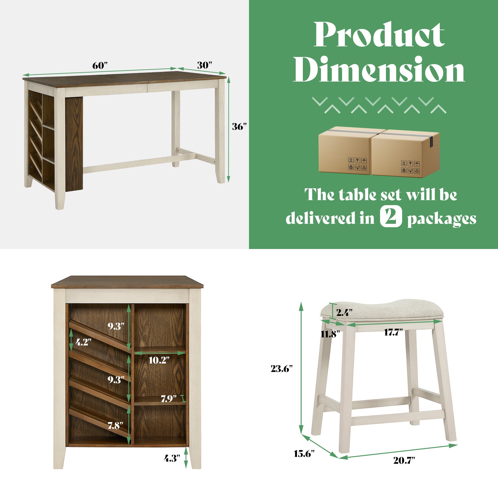 Harper 5-Piece Dining Table Set
