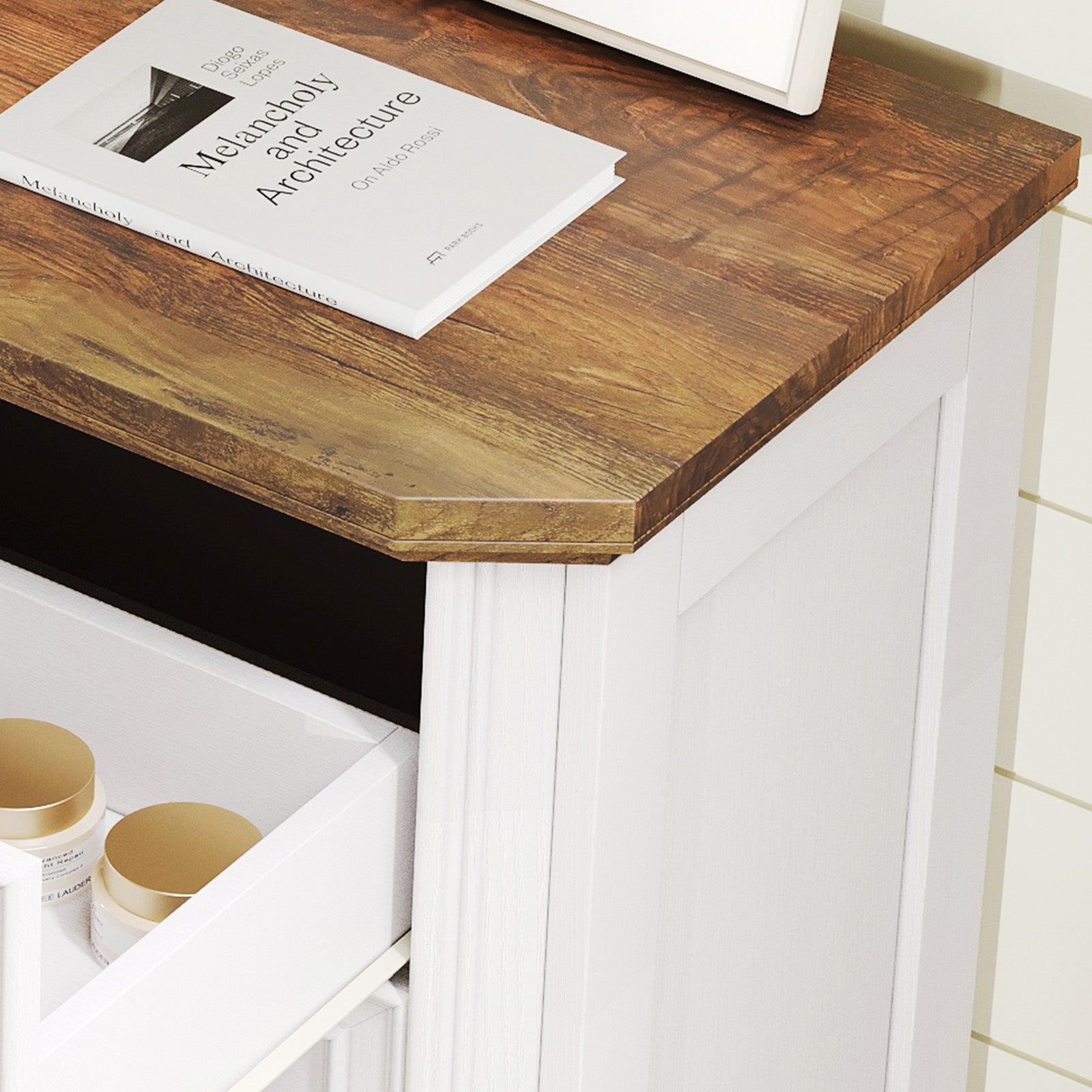 Somer 5-Drawers Dresser Bevel Shape - Antique White