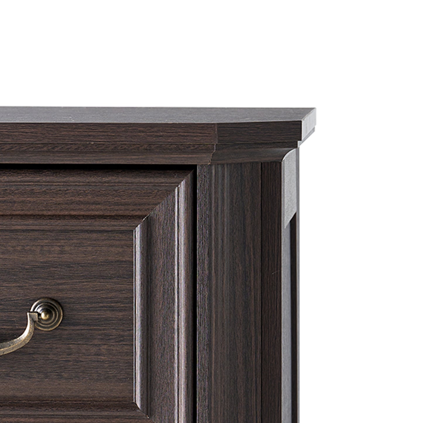 Somer 5-Drawers Dresser Bevel Shape - Golden Brown