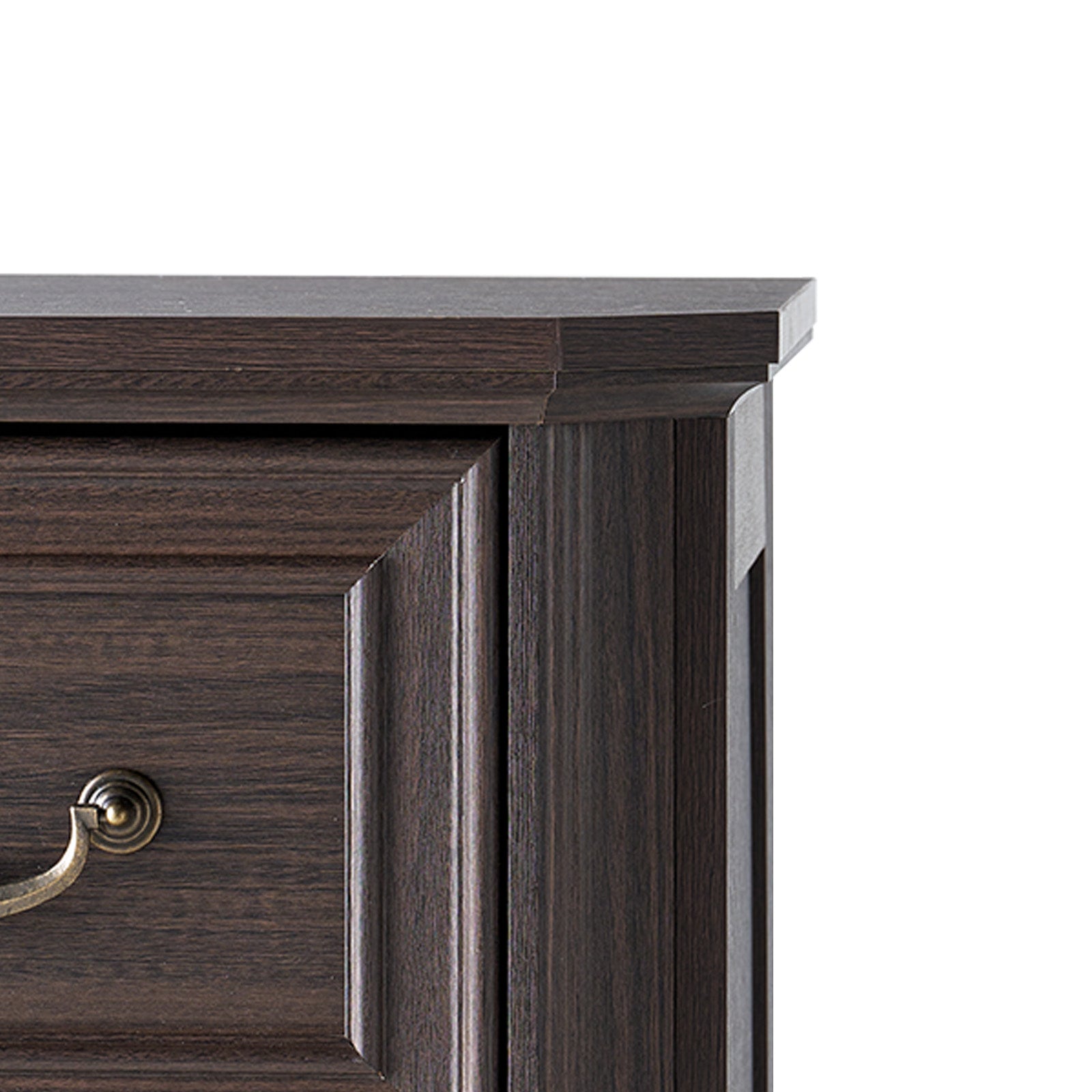 Somer 5-Drawers Dresser Bevel Shape - Golden Brown