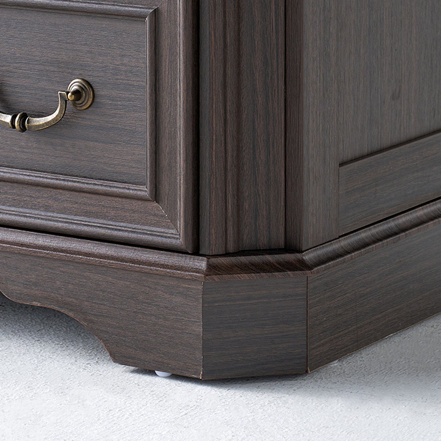 Somer 5-Drawers Dresser Bevel Shape - Golden Brown