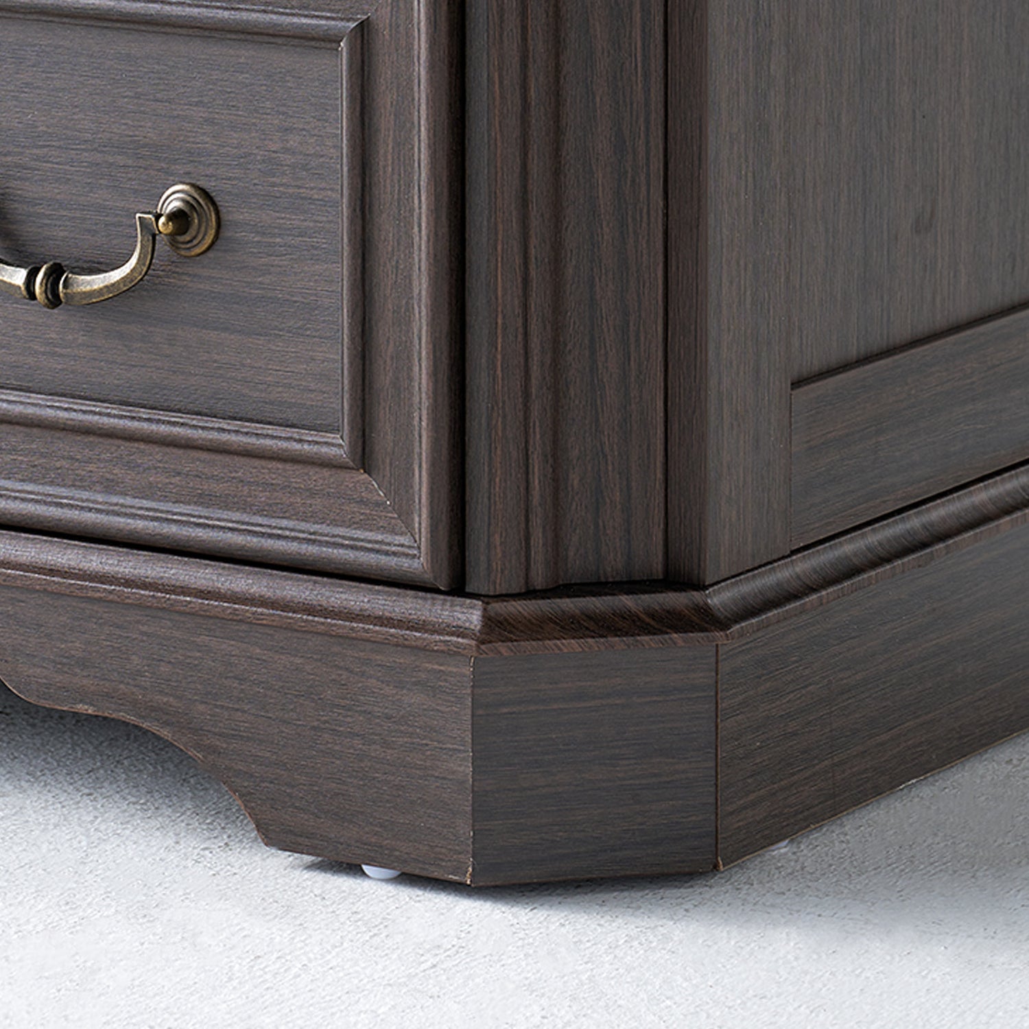 Somer 5-Drawers Dresser Bevel Shape - Golden Brown