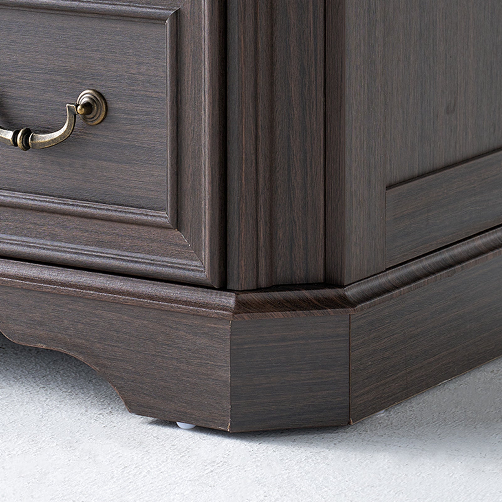 Somer 5-Drawers Dresser Bevel Shape - Golden Brown