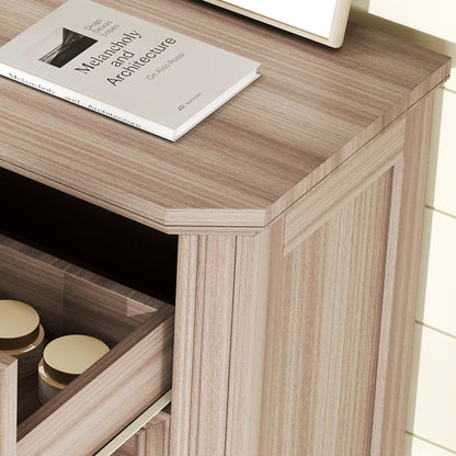 Somer 5-Drawers Dresser Bevel Shape - Grey Walnut