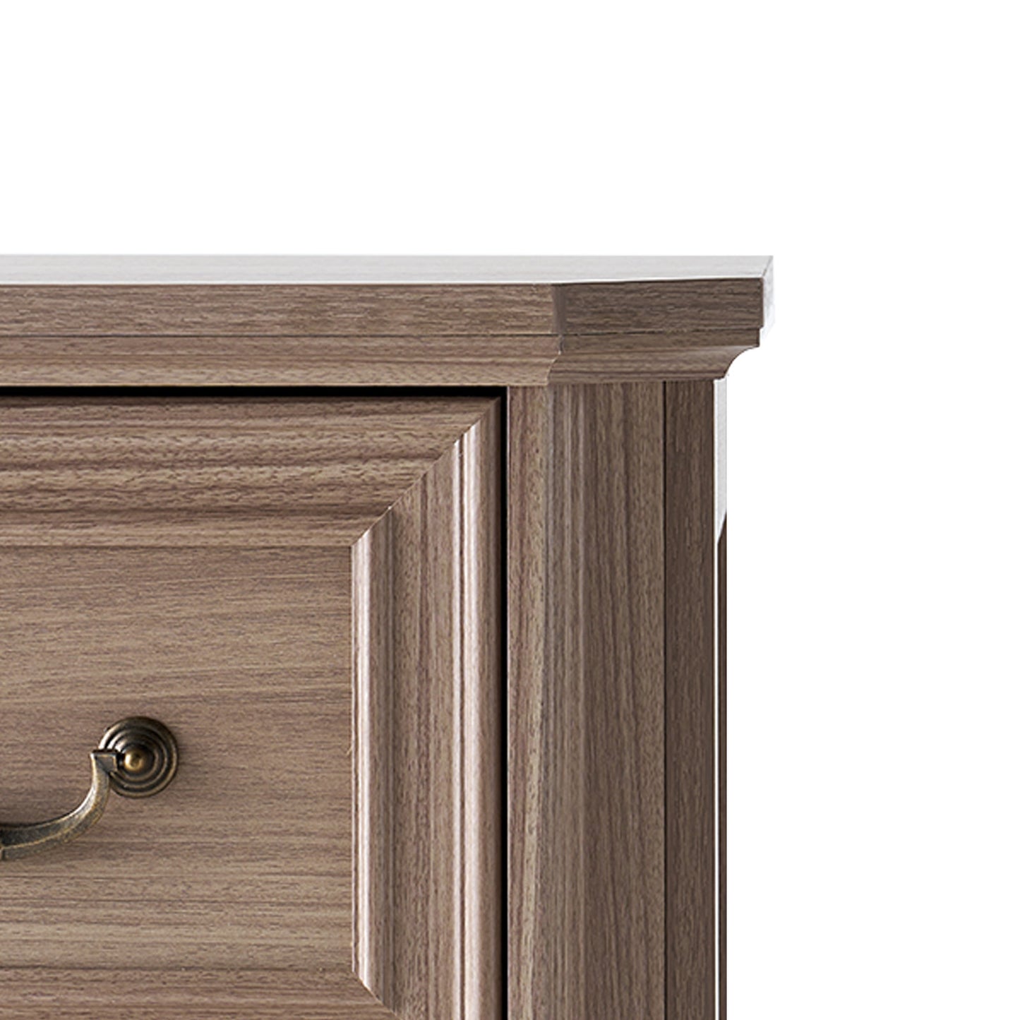 Somer 5-Drawers Dresser Bevel Shape - Grey Walnut