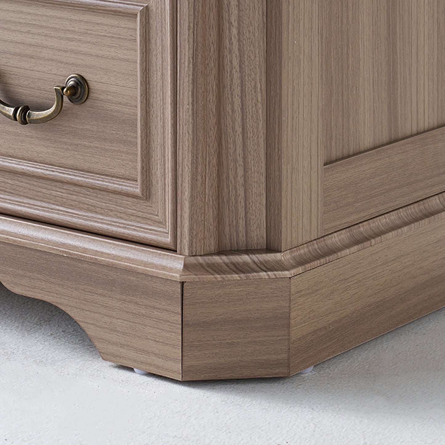 Somer 5-Drawers Dresser Bevel Shape - Grey Walnut