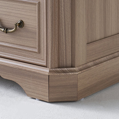 Somer 5-Drawers Dresser Bevel Shape - Grey Walnut