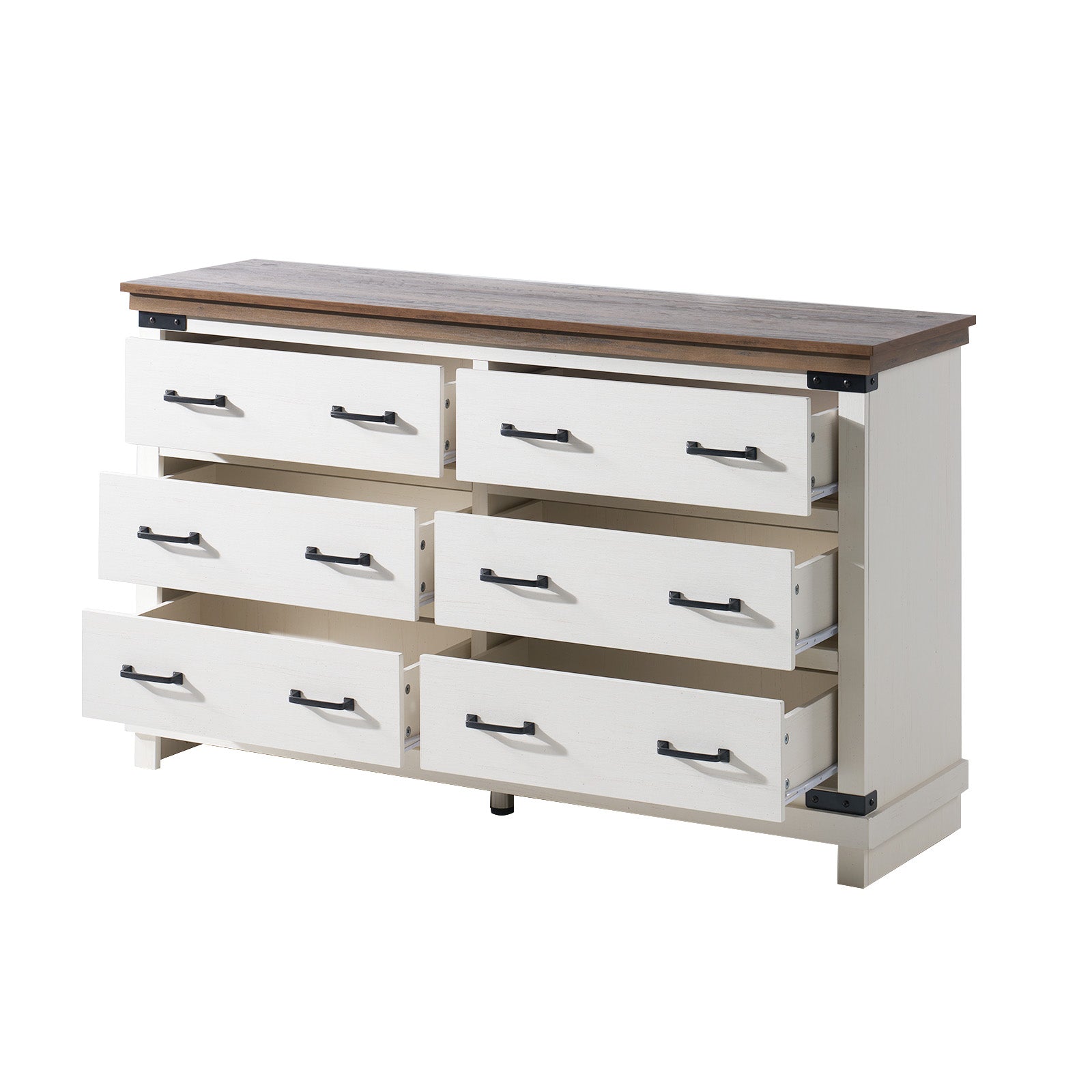 Quin 6-Drawers Dresser Antique White