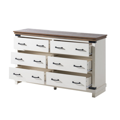 Quin 6-Drawers Dresser Antique White