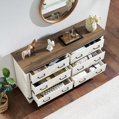 Quin 6-Drawers Dresser Antique White