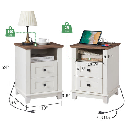 Pair / Rustic White