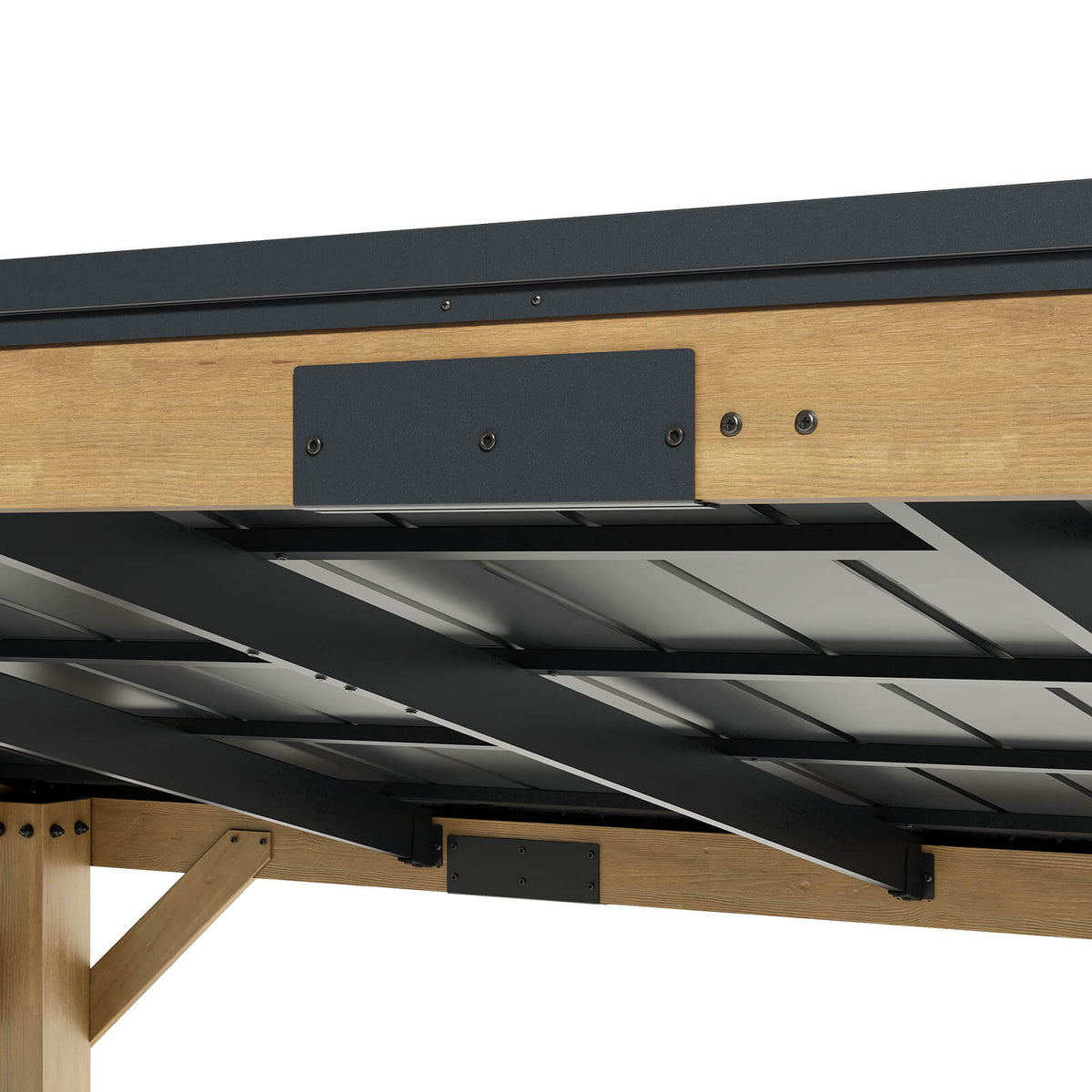 Bayshore Sloped Roof Gazebo with Bar Shelf - 10x14ft