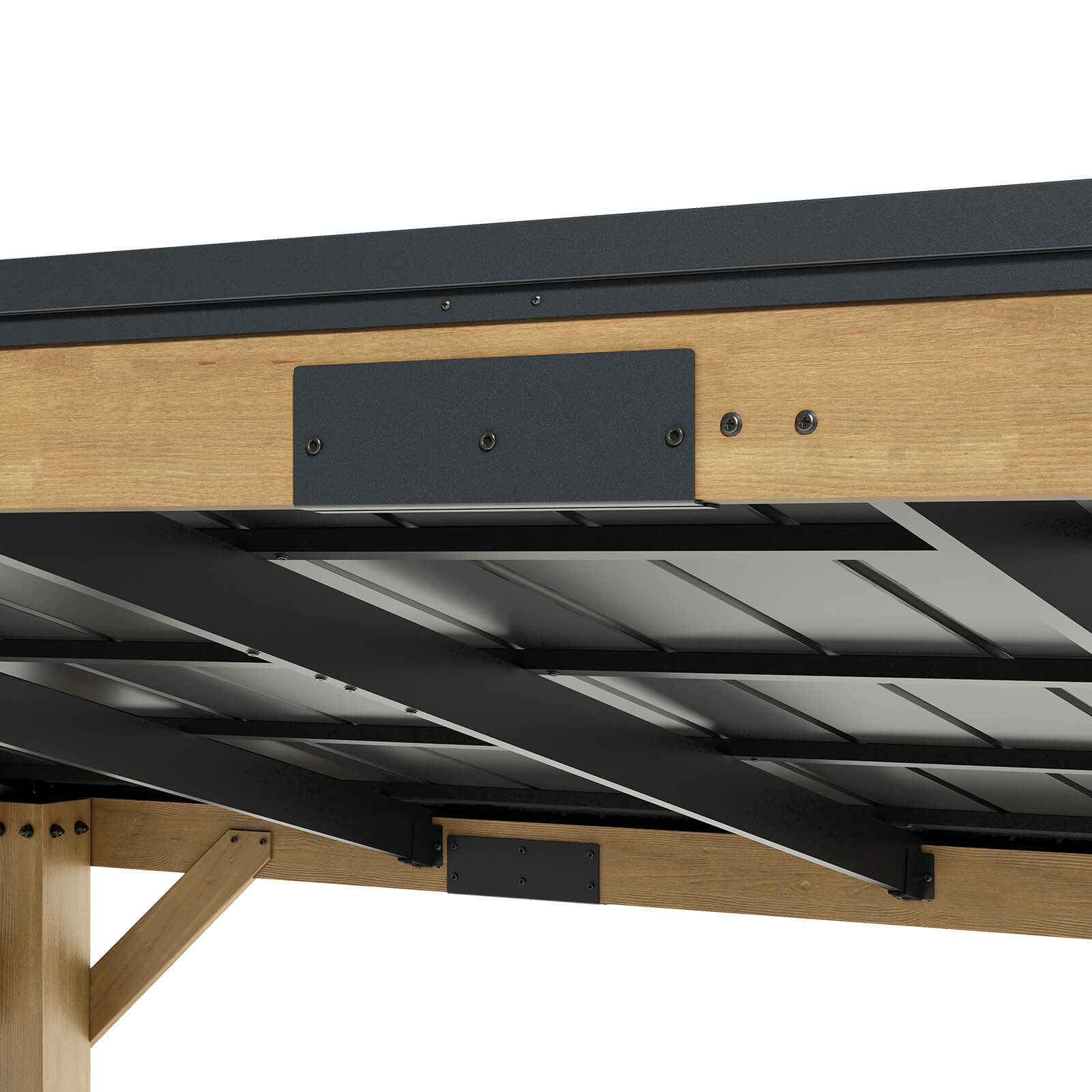 Bayshore Sloped Roof Gazebo with Bar Shelf - 10x14ft